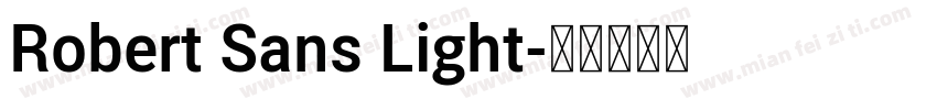Robert Sans Light字体转换